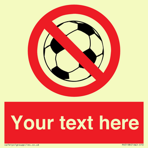 Custom No Ball Games Sign